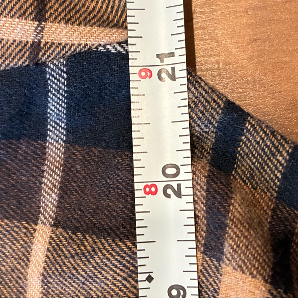 Altar'd State Gray and Tan Plaid Hoodie - Picture 8 of 9